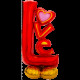 Airloonz LOVE foil balloon 140 cm (Only for Air)