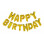 Folie Tekst guirlande HAPPY BIRTHDAY 14" / 35 cm: Guld