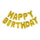 HAPPY BIRTHDAY Garland Foil balloon letters 14" / 35 cm multiple colors (ONLY for air)