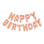 Folie Tekst guirlande HAPPY BIRTHDAY 14" / 35 cm: Rosa Guld