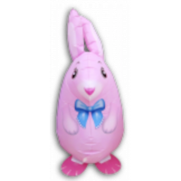 Rabbit Pink walking foil balloon 24" (without helium)