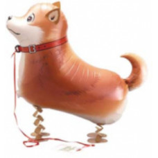 Shiba dog walking foil balloon 22" (without helium)