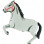 Heste figur folie: Hvid