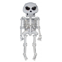 Halloween Skelet figur folie ballon 62" / 150 cm (uden helium)