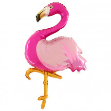 Flamingo figure foil balloon 40" / 100 cm (without helium)
