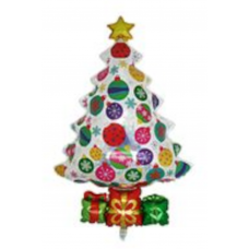 Christmas Tree figure foil balloon 30" / 70 cm (without helium)