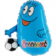 Barbapapa with Football license figure foil balloon 27" / 70 cm (without helium)