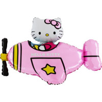 Hello Kitty Plane Pink license figure foil balloon 30" / 70 cm (without helium)
