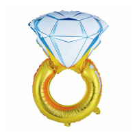 Diamant Ring figure foil balloon 28" / 70 cm (without helium)