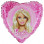 Folie Barbie hjerte: Prinsesse