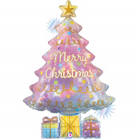 Christmas Tree Opal Merry Christmas figure foil balloon 32" / 80 cm (without helium)