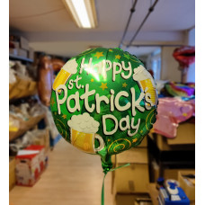 Happy St. Patrick's Day round foil balloon 18" / 40 cm (without helium)