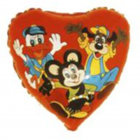 Disney Foreverfriends hjerte folie ballon 18" / 40 cm (uden helium)