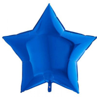 Stjerne folie ballon 36" / 70cm (uden helium)