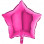 Folie stjerne 36"/80cm: Fuchsia