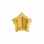 Folie stjerne 36"/80cm: Guld