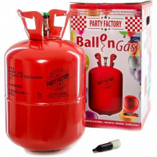 Disposable Helium for 42 pcs with balloons