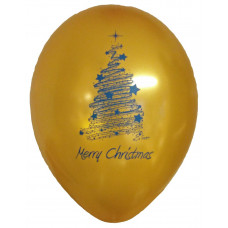 12" / 30 cm Gold metallic Christmas Tree print