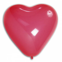 Heart 17" / 40 cm latex balloon Red